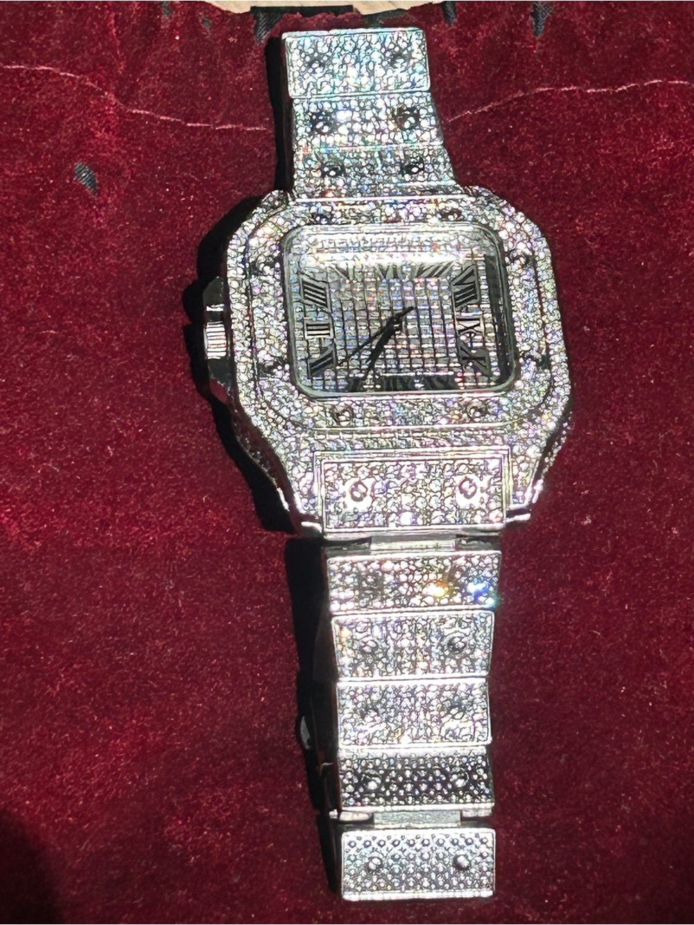 Silver Crystal-Accented Luxury Watch - Silver